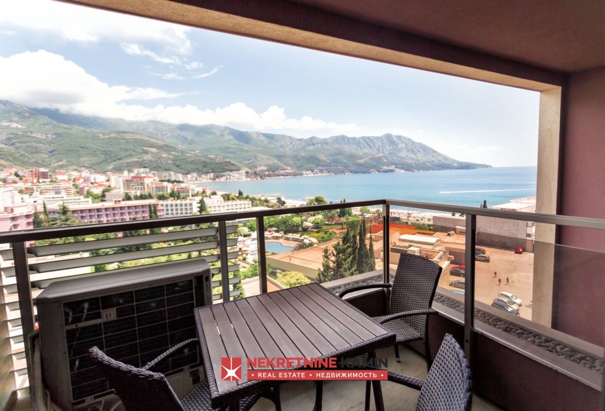 Two-Bedroom Apartment of 81 m² with Sea View, Harmonija Complex, Zavala, Budva